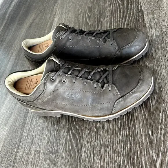 Asolo Town GV Nubuck Gore-Tex Low Hiking Shoe Vibram Sole Brown Approach Outdoor